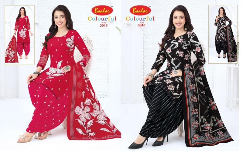 Baalar colourful vol 30 lucknowi dress material wholesalers in lucknow